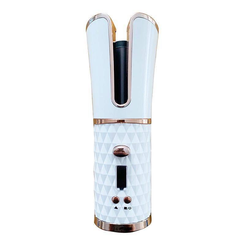 cordless automatic hair curler,  ceramic rotating curling wand,  auto curling iron with LCD,  portable hair curler with timer,  wireless curling wand,  professional curling tool for long-lasting curls,  cordless ceramic hair curler